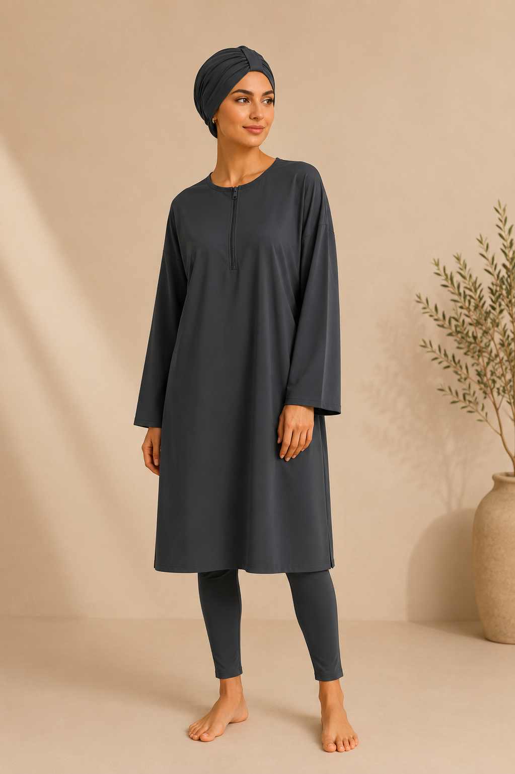 Burkini in Anthrazit