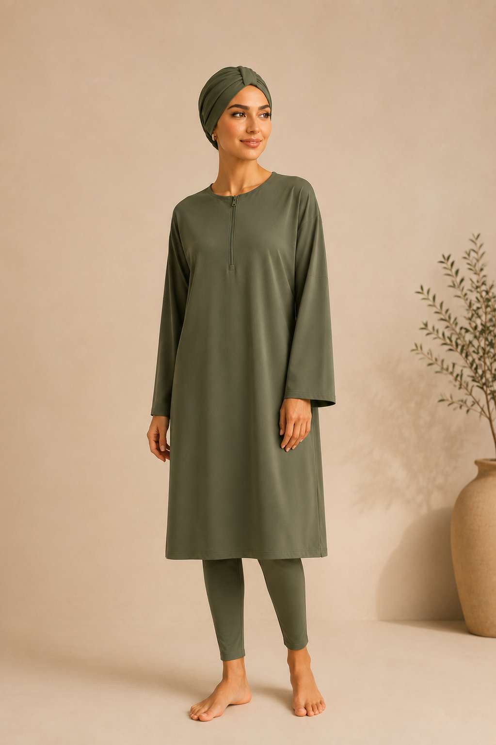 Burkini in Khaki