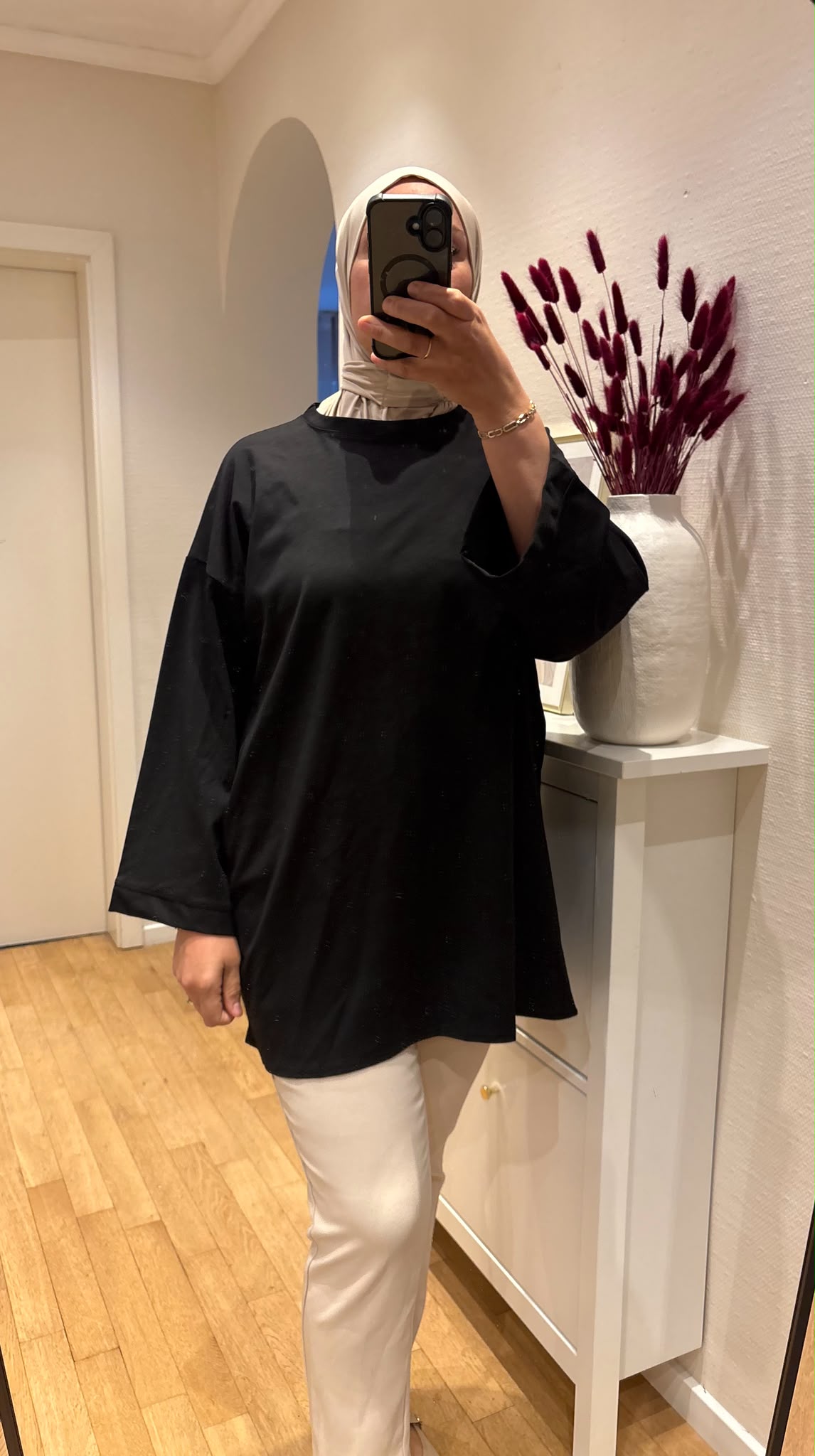 Oversize Shirt Mina schwarz
