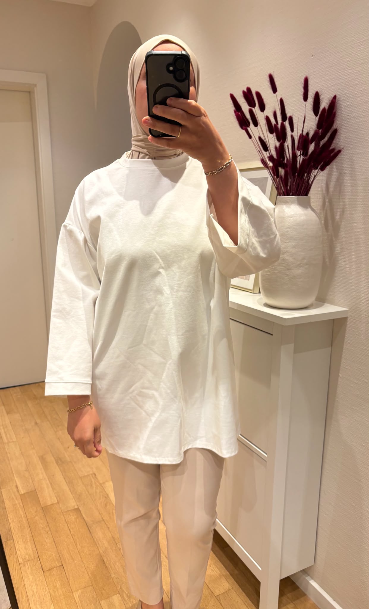 Oversize Shirt Mina weiß