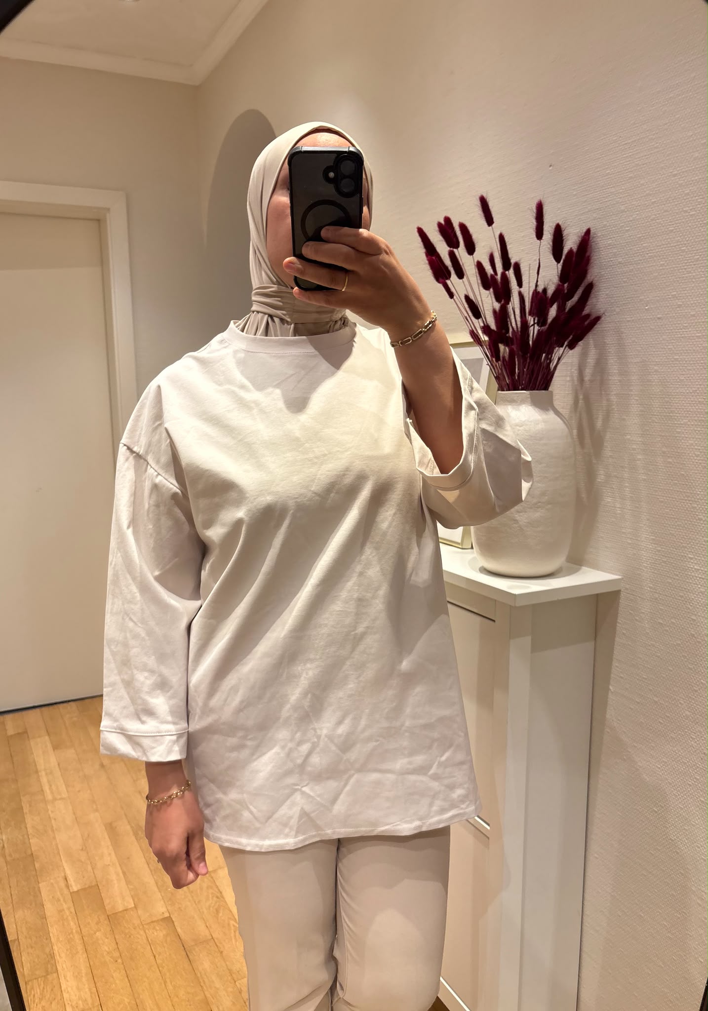 Oversize Shirt Mina beige